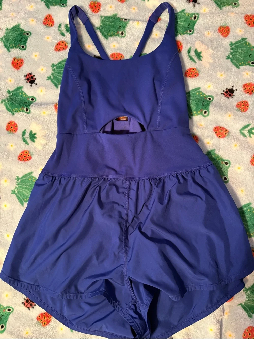 Free People Electric blue runsie